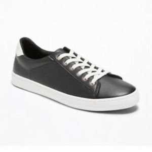 Faux Leather Classic Sneakers